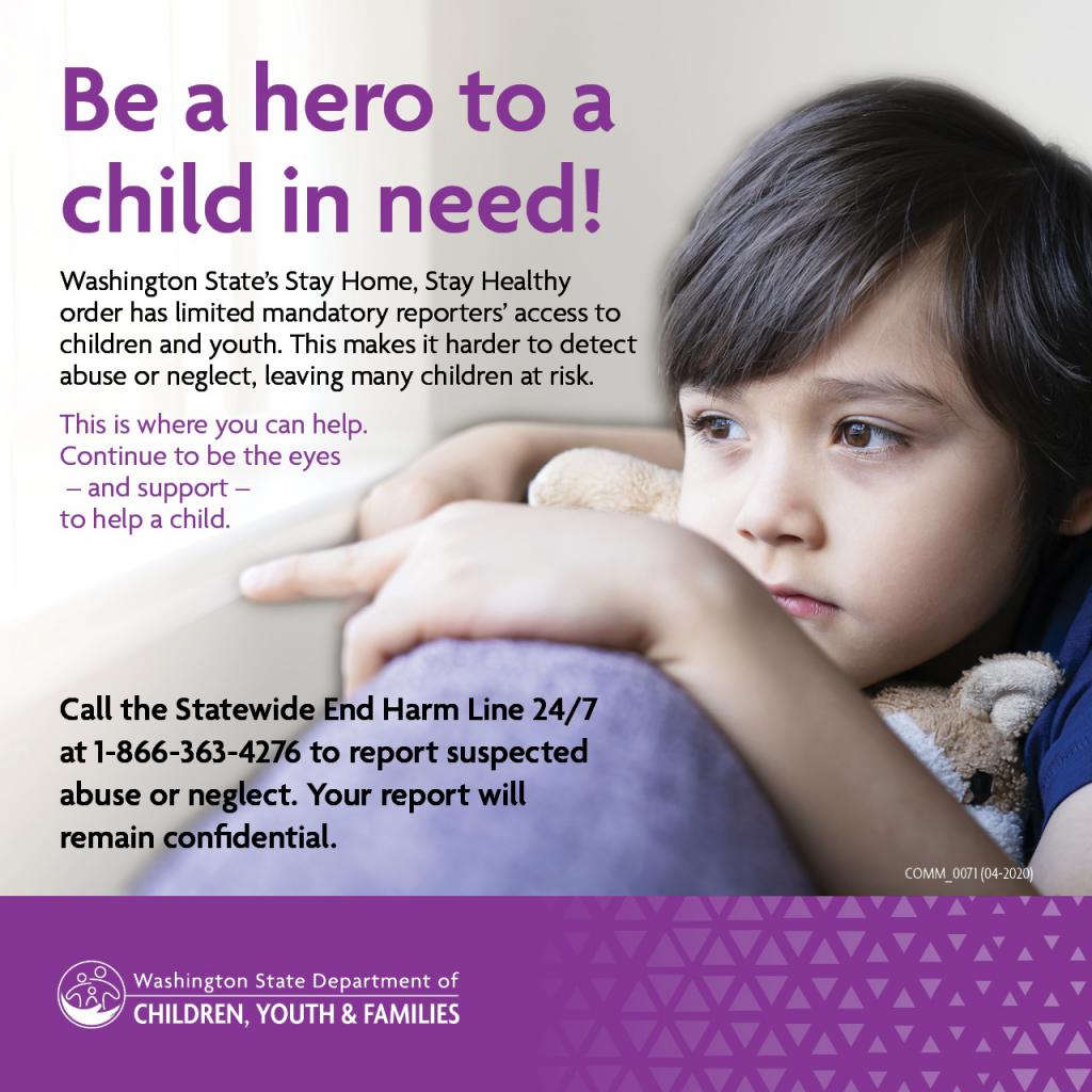 Continue To Report Child Abuse And Neglect Washington State 