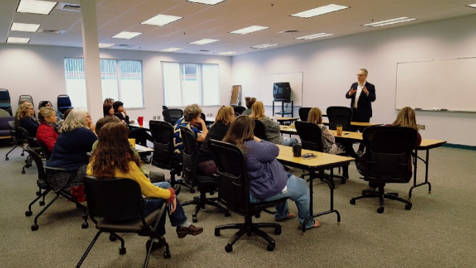 Meeting with staff in Port Angeles