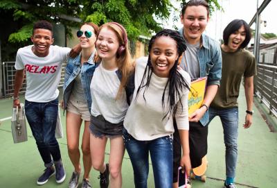 Youth posing for a photo