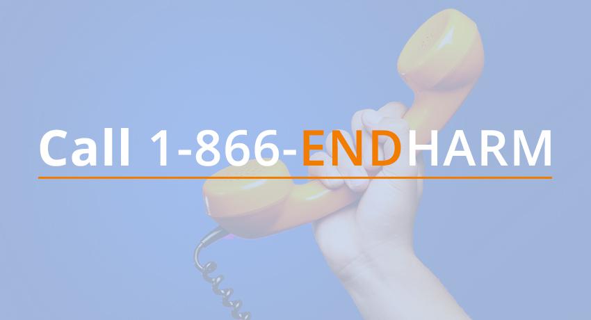 end harm phone number