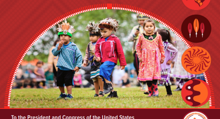 Cover of the Commission on Native Children's Congressional Report